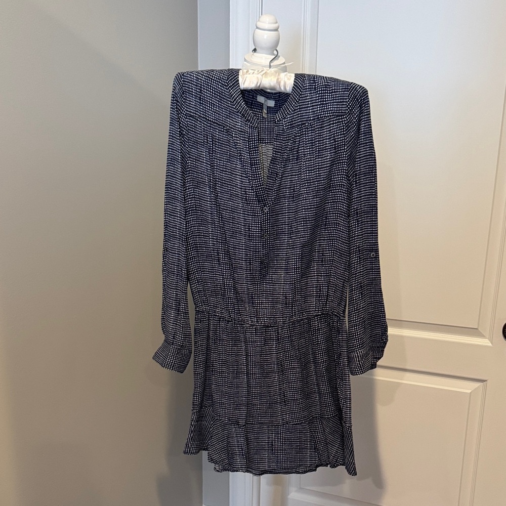 Joie Monochrome Long Sleeve Dress